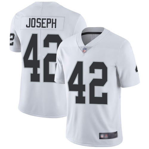 Men Oakland Raiders Limited White Karl Joseph Road Jersey NFL Football #42 Vapor Untouchable Jersey